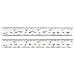 6" Long C636EM-6 Spring-Tempered Steel Rule