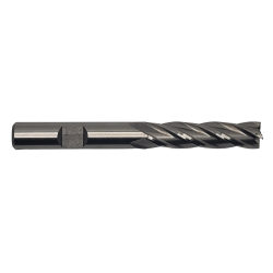 3/8" Diameter 4 Flute 1-1/2" Cut 3-1/4" Length 3/8" Weldon Shank Single End Square