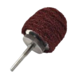 Shur-brite 3″ × 2″ × 1/4″ 8-Ply Heavy Duty Satin Finishing Goblet Wheel, Medium