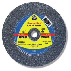 Cut Off Type 1 (Flat) 7 X 5/64(2mm) X 7/8 A36TZ for Steel & Stainless Steel Klingspor 136551
