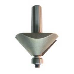 102R8-45 Chamfer Bit 2 Flute 1/2" Cutting Height 1/2" Shank 45° Angle