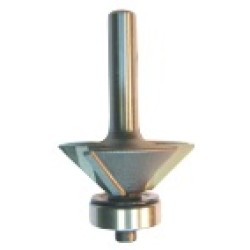 102RR4-10 Bevel Trim Bit 3 Flute 3/8" Cutting Height 1/4" Shank 10° Angle