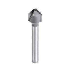 1/2" Dia Carbide Tipped 1/4" Shank 2" Length Folding V Groove Bit