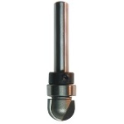 106RC4-6 Core Box With Upper Bearing 2 Flute 1/4" Radius 1/2" Length 1/4" Shank