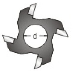 116R-0 Four Wing Cutter 4 Flute 0° Angle