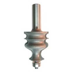 156R8-50 Edge Forming Bit 2 Flute 1/8" & 1/4" Radius 1-5/8" Cutting Height 1/2" Shank