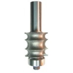 160R4-22 Triple Multi-beading Bits 2 Flute 1/8" Radius 1/4" Shank