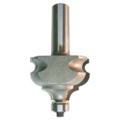 167R8-42 Moulding Bit 2 Flute 1/4" & 3/8" & 1/8" Radius 1-1/8" Cutting Height 1/2" Shank