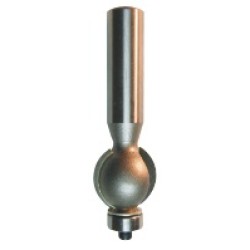 168R8-12 Convex Beading Bit 2 Flute 15/32" Radius 1/2" Shank