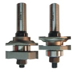 242R-1 2 Piece Rail & Stile Bits 2 Flute 1/4" Cutting Height 1/2" Shank