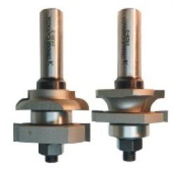242R-2 2 Piece Rail & Stile Bits 2 Flute 1/4" Cutting Height 1/2" Shank