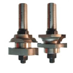 242R-3 2 Piece Rail & Stile Bits 2 Flute 1/4" Cutting Height 1/2" Shank