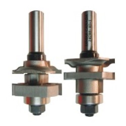 242R8-40-1 2 Piece Rail & Stile Bits 2 Flute 1/4" Cutting Height 1/2" Shank