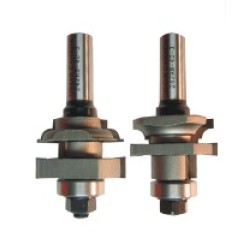 242R8-40-2 2 Piece Rail & Stile Bits 2 Flute 1/4" Cutting Height 1/2" Shank