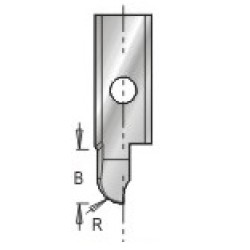 3185029 Engraving Insert Knife Core Box 2.4mm Radius 6mm Cutting Height