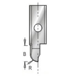3185031 Engraving Insert knife Core Box 4mm Radius 8mm Cutting Height