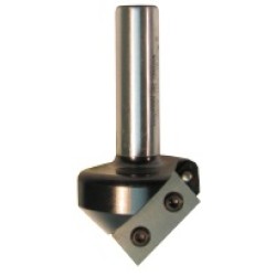 5R8-35S V Grooving Bit 1 Flute 1-1/16" Cutting Length  1/2" Shank 35° Angle