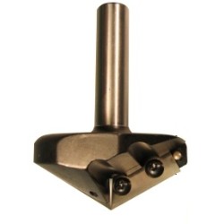 5R8-55S V Grooving Bit 1 Flute 1-1/16" Cutting Length 1/2" Shank 55° Angle