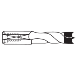 Brad Point Dowel Drill Bit 10mm Diameter 70mm Long RH