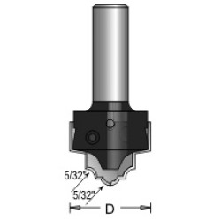 N4-B55 Ogee Plunge Bit Type B 2 Flute 5/32" Radius 1/4" Shank B55 Blade