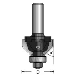 N4-A01 Chamfer Bit Type A 2 Flute 1/4" Shank 30° Angle