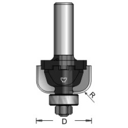 N4-A11 Cove Bit Type A 1/4" Radius 1/4" Shank A11 Blade