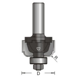 N8-A14 Classic Panel Bit Type A 2 Flute 3/16" Radius 1/2" Shank A14 Blade
