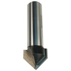 W05 Woodpecker V-Groove 2 Flute 1/2" Diameter 1/2" Depth 1/4" Shank 90° Angle