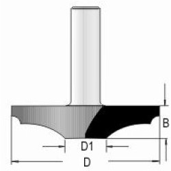 WP126D6 Woodpecker Classical Plunge Bit 3/8" Cutting Height 1/2" Shank