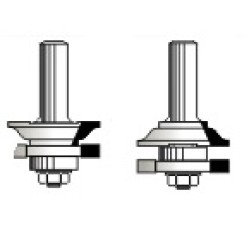 WP2421 Woodpecker 2 Piece Rail & Stile Bits 1/2" Shank