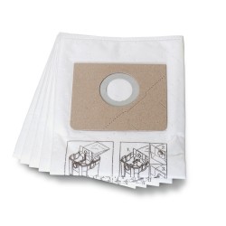 Fleece Filter Bags 25L for 92027 Turbo I - 5-PACK