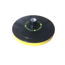 Back Up Pad Velcro 6" Diameter No Holes 5/8-11F Arbour Medium Profile