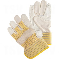 Standard Quality Unlined Grain Cowhide Fitters Gloves 2X-Large Unlined Grain Cowhide Safety Rubberized    