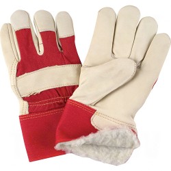Grain Cowhide Fitters Acrylic Boa Lined Gloves 2X-Large Boa Grain Cowhide Safety Rubberized    