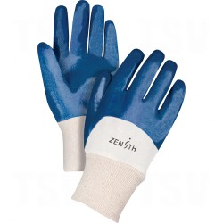 Mediumweight Nitrile Coated Gloves 2X-Large (11) Non-Knit Cotton Nitrile    