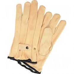 Grain Cowhide Ropers Fleece Lined Gloves Large Fleece Grain Cowhide Keystone     