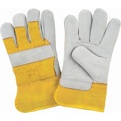 Split Cowhide Fitters Foam Fleece Lined Gloves Medium Foam Fleece Split Cowhide Safety Rubberized    