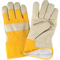 Acrylic Boa-Lined Grain Pigskin Fitters Gloves 2X-Large Boa Grain Pigskin Safety Rubberized    