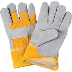 Split Cowhide Fitters Acrylic Boa-Lined Gloves 2X-Large Boa Split Cowhide Safety Rubberized    