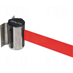 Wall Mount Barriers Steel Stainless Red Blank 12' Screw Mount   