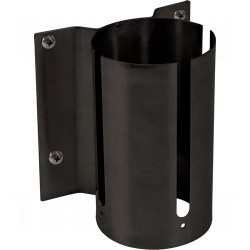 Build Your Own Crowd Control Barriers - Wall Mounts Steel Black None Blank None Screw Mount   