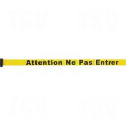 Build Your Own Crowd Control Barriers - Tape Cassettes Yellow Attention ne pas entrer 7'      