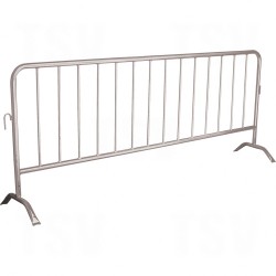Portable Interlocking Barriers Interlocking Galvanized Steel Silver 40