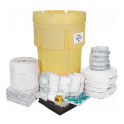 95-Gallon Mobile Spill Kits - Oil Only Salvage Drum Overpack 95 US gal. Mobile     