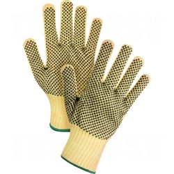 Kevlar String Knit Gloves With PVC Dots Large (9) 7 Kevlar EN 388 Level 3 PVC    