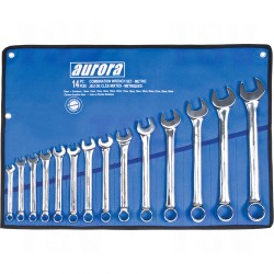 Combination Wrench Set Number of Pieces 14 Size Standard Metric