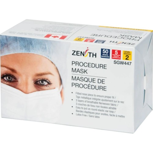 3 Ply Face Masks Single Use (Box of 50) Made in Canada