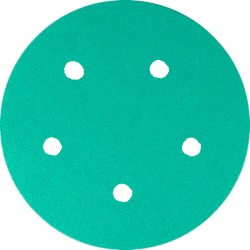 Sanding Disc 5" Diameter With 5 Holes Velcro FP77 Aluminum Oxide 1000 Grit