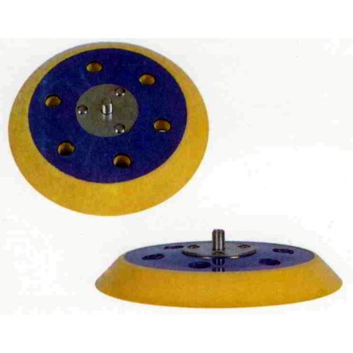 Back Up Pad PSA 5" Diameter 5 Hole Pattern 5/16-24m Arbour