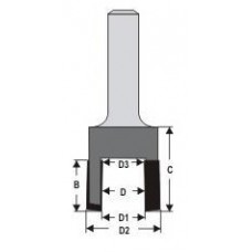 Carbide Tipped Tapered Plug Cutter 19/32"-41/64" Dimar PC41T Plug Cutters